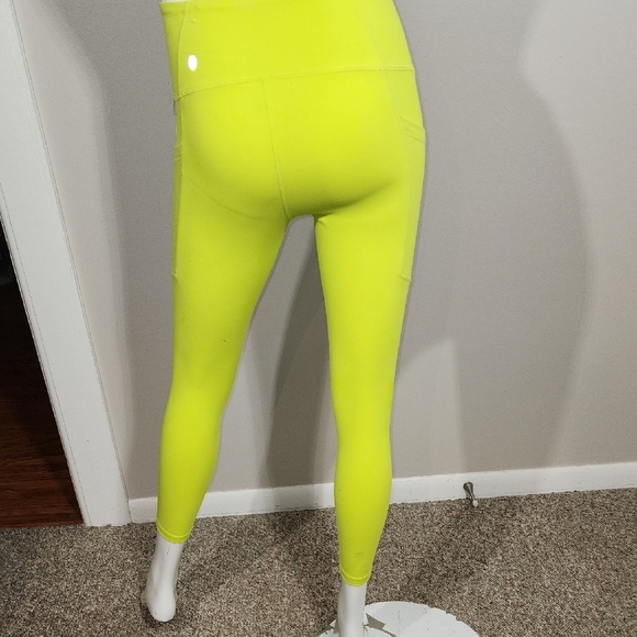 Zella Neon Yellow High-Rise Leggings - Picture 6 of 8